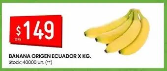 Walmart Banana origen ecuador kg oferta