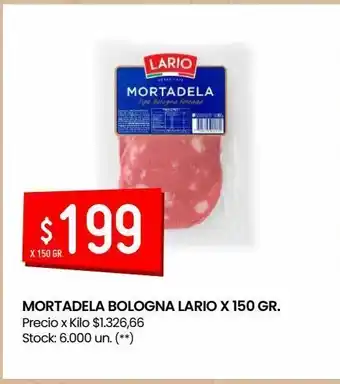 Walmart Mortadela bologna lario 150g oferta