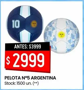 Walmart Pelota nº 5 argentina oferta