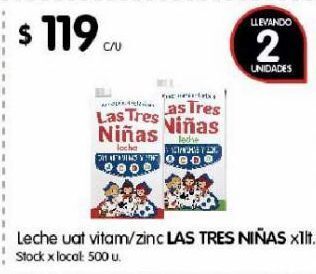 Disco Leche las tres niñas 1lt oferta