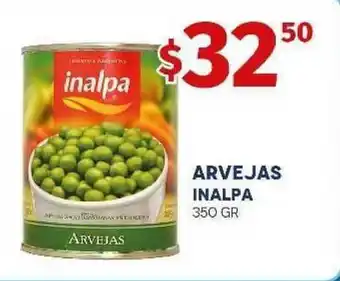 Yaguane Supermercados Inalpa Arvejas 350gr oferta