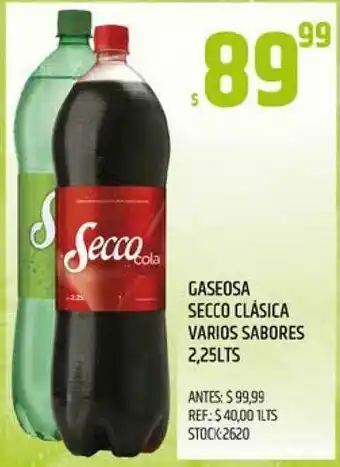 Secco Clásica Gaseosa Varios Sabores 2,25lts