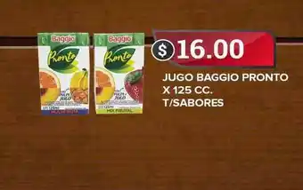 Supermercados Mayor Baggio Pronto Jugo x 125cc. T/sabores oferta