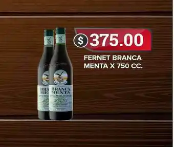 Supermercados Mayor Branca Menta Fernet x 750cc. oferta