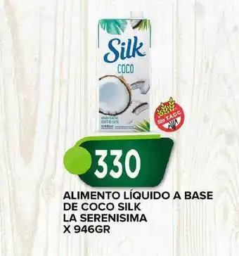 Supermercados Mayor La Serenisima Alimento Líquido A Base De Coco Silk x 946gr oferta