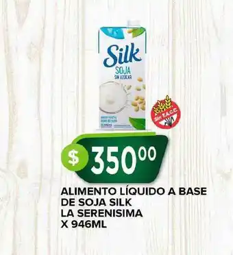 Supermercados Mayor La Serenisima Silk Alimento Líquido A Base De Soja x 946ml oferta
