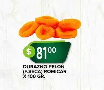 Supermercados Mayor Durazno Pelon (f.seca) Romicar x 100gr. oferta