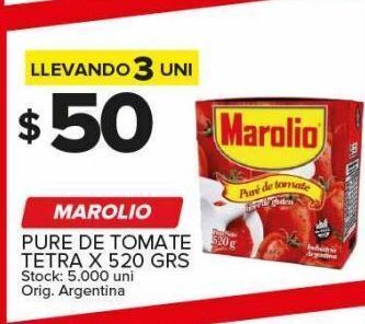 Carrefour Maxi Puré de tomate marolio 520g oferta