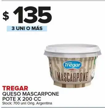 Carrefour Maxi Queso mascarpone tregar pote x 200cc oferta