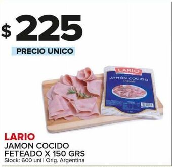 Carrefour Maxi Jamón cocido lario feteado 150g oferta