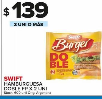 Carrefour Maxi Hamburguesa swift doble fp x 2uni oferta