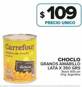 Carrefour Maxi Choclo amarillo en granos carrefour lata 350g oferta