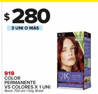 Carrefour Maxi Color permanente 919 vs colores x 1uni oferta
