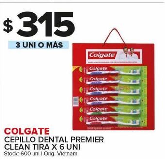 Carrefour Maxi Cepillo dental colgate premier clean tira x 6uni oferta