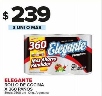 Carrefour Maxi Rollo de cocina elegante x 360 paños oferta
