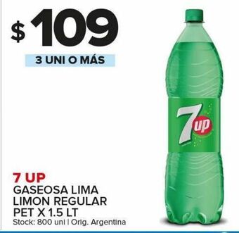 Carrefour Maxi Gaseosa 7up lima limón 1,5l oferta