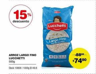 Atomo Conviene Arroz Largo Fino Lucchetti oferta