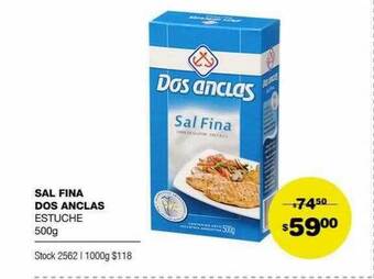 Atomo Conviene Sal Fina Dos Anclas oferta