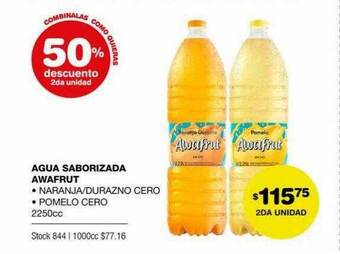 Atomo Conviene Agua Saborizada Awafrut oferta
