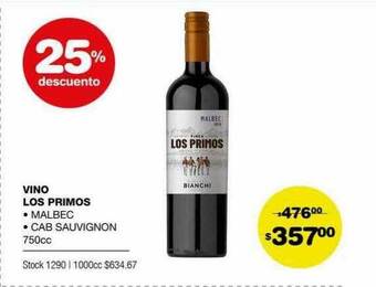 Atomo Conviene Vino Los Primos oferta