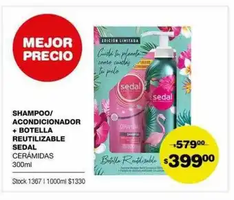Atomo Conviene Shapoo-acondicionador + Botella Reutilizable Sedal oferta