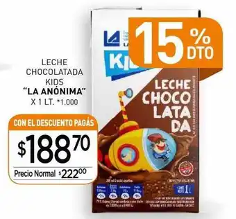 La Anonima Leche Chocolatada Kids oferta