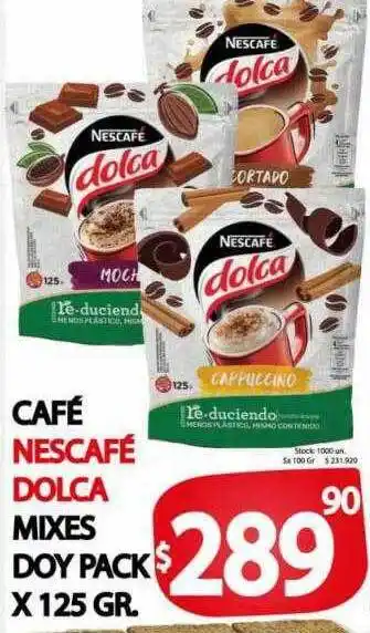 Supermercados Caracol Café Nescafé Dolca Mixes Doy Pack oferta