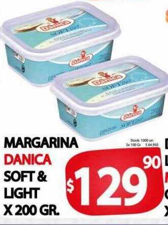Supermercados Caracol Margarina Danica Soft & Light oferta