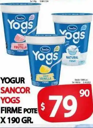 Supermercados Caracol Yogur Sancor Yogs Firme Pote oferta