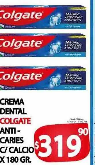 Supermercados Caracol Crema Dental Colgate Anti-caries oferta