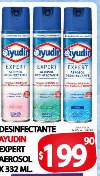 Supermercados Caracol Desinfectante Ayudin Expert Aerosol oferta