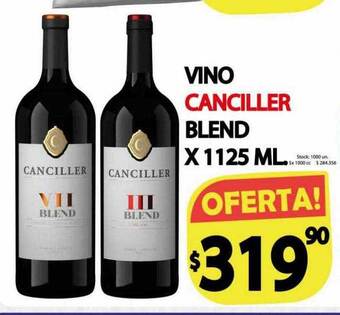 Supermercados Caracol Vino Canciller Blend oferta