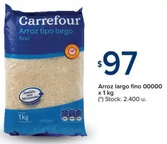 Carrefour Carrefour Arroz largo fino 00000 x 1 kg oferta