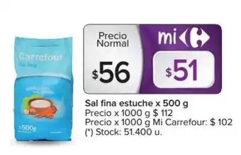 Carrefour Carrefour Sal fina estuche x 500 g oferta