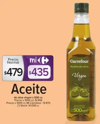 Carrefour Carrefour Aceite de oliva virgen x 500 cc oferta