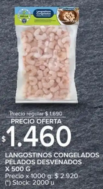 Carrefour Langostinos Congelados Pelados Desvenados x 500 g` oferta