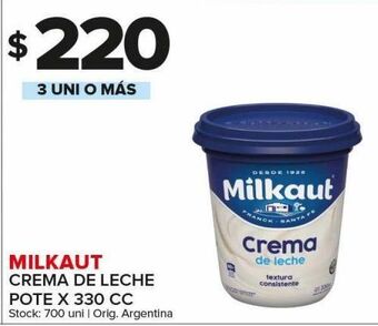Carrefour Maxi Crema de leche milkaut oferta