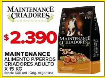 Carrefour Maxi Alimento balanceado para perros maintenance 15 kg oferta