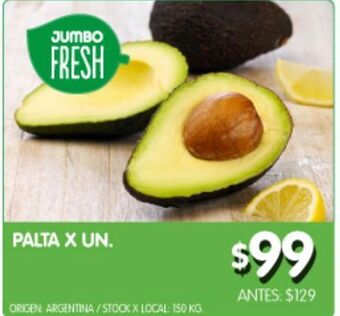 Jumbo Palta x un oferta
