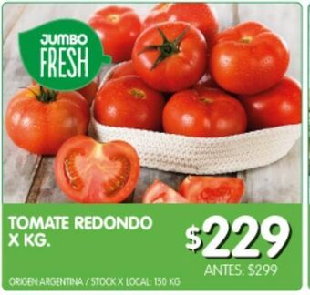 Jumbo Tomate redondo kg oferta
