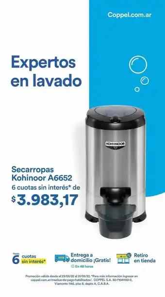 Coppel Secarropas koh-i-noor oferta