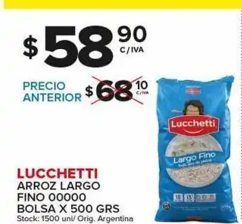 Carrefour Maxi Arroz largo lucchetti x 500g oferta