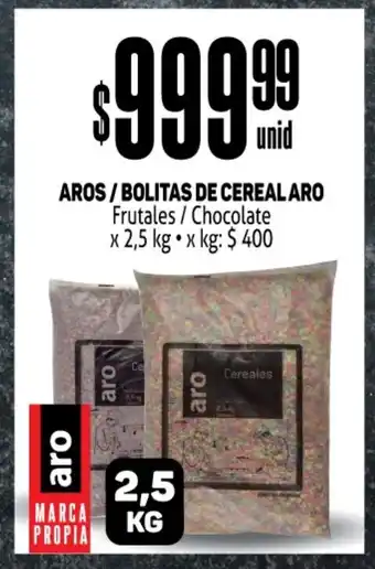 Makro Aros / Bolitas De Cereal Aro Frutales / Chocolate x 2,5 kg oferta