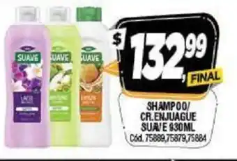 Supermercados Yaguar Suave Shampoo / Cr. Enjuague 930 ml oferta