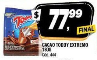 Supermercados Yaguar Cacao Toddy Extremo 180g oferta