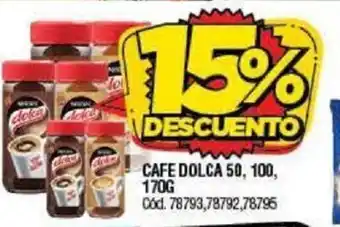 Supermercados Yaguar Cafe Dolca 50, 100, 170g oferta