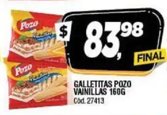 Supermercados Yaguar Galletitas Pozo Vainillas 160g oferta