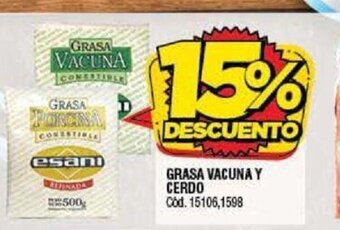 Supermercados Yaguar Grasa Vacuna Y Cerdo oferta