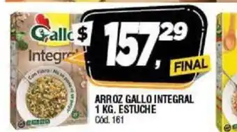 Supermercados Yaguar Gallo Arroz Integral 1 kg Estuche oferta