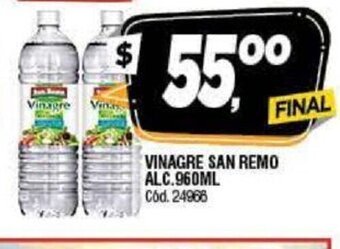 Supermercados Yaguar Vinagre San Remo Alc. 960ml; oferta